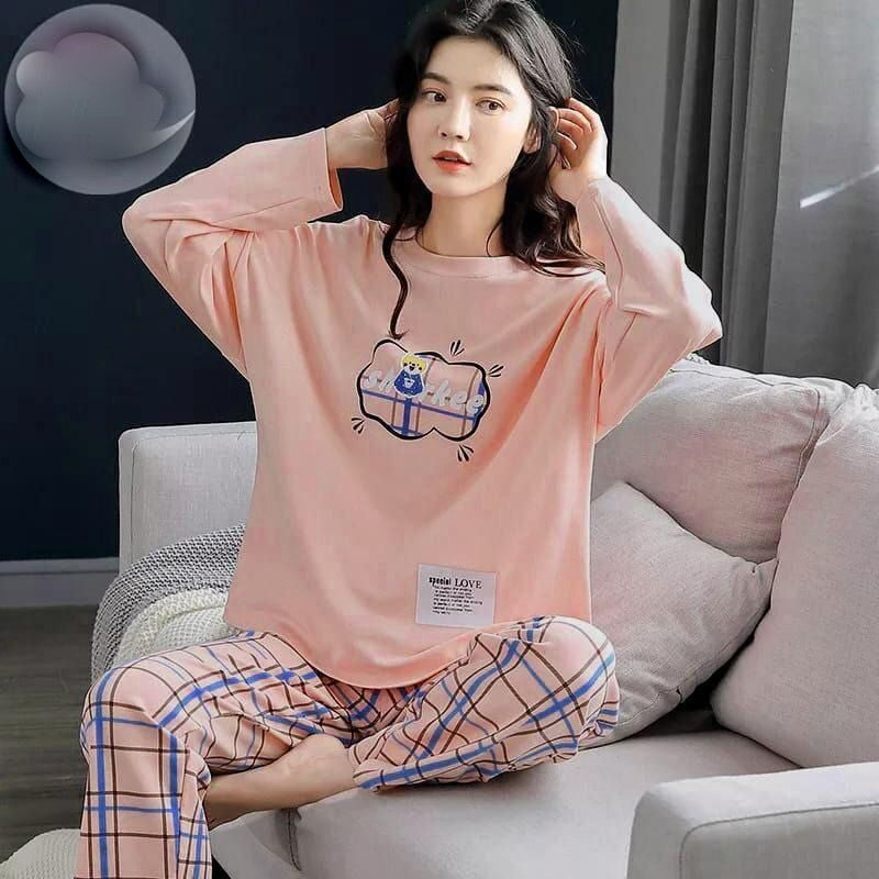 Beige Nighty Suit For Women