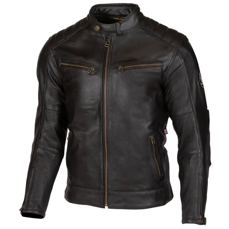 Merlin Chase II D9O Perforated Leather Jacket (Black)