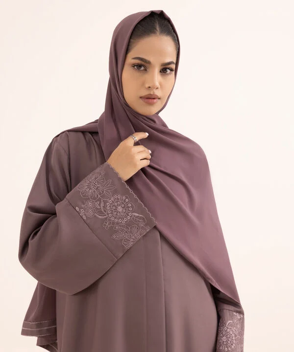 Button Through Abaya Set