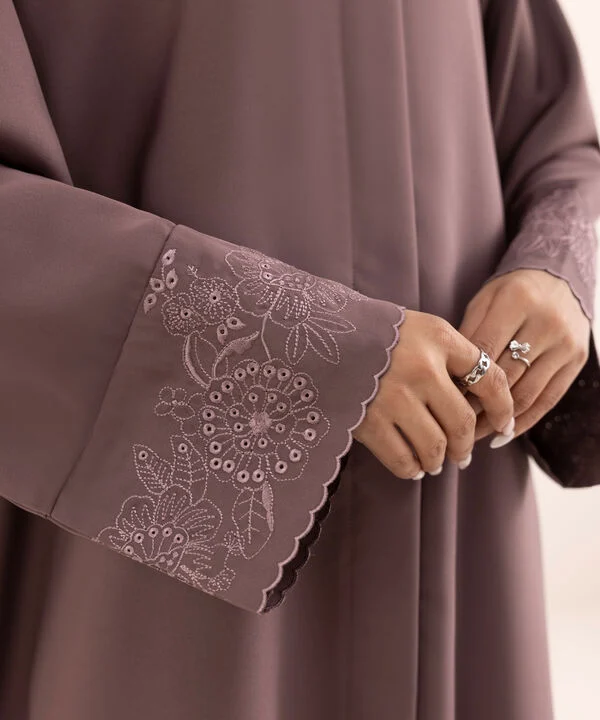 Button Through Abaya Set