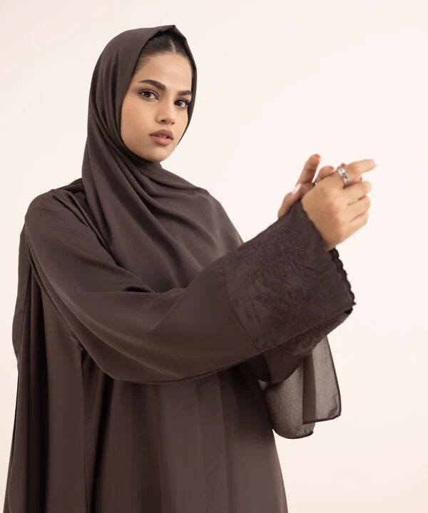 Button Through Abaya Set