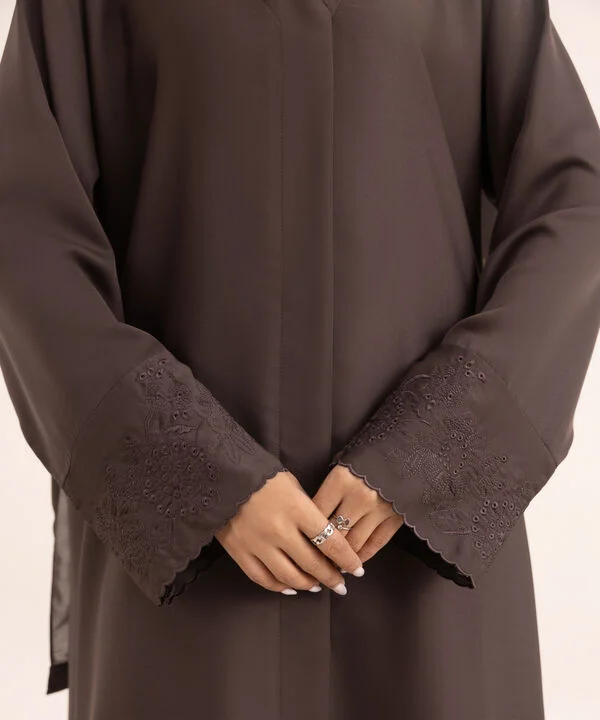 Button Through Abaya Set