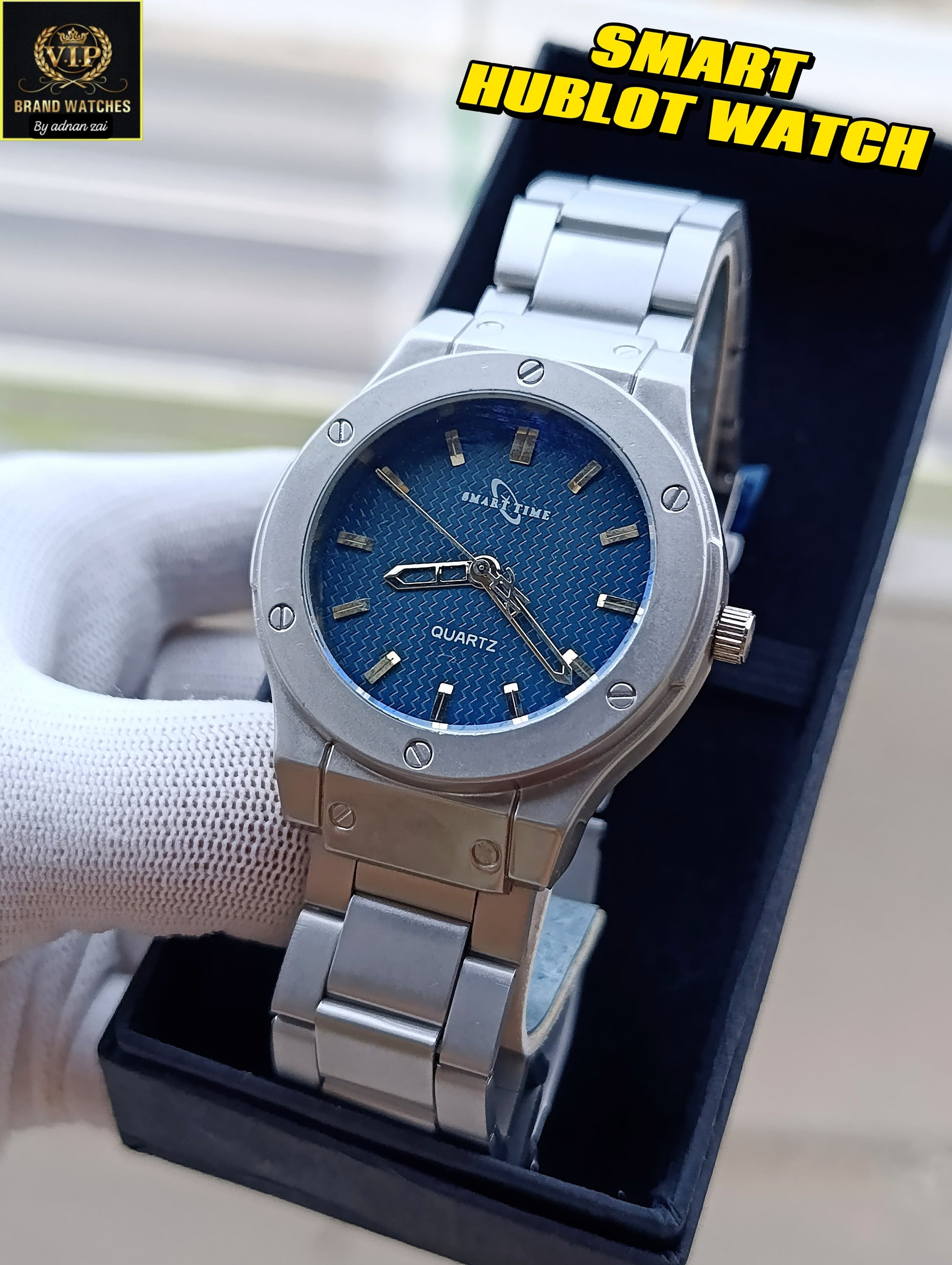 Smart Time Quartz White Dial Watch For Men