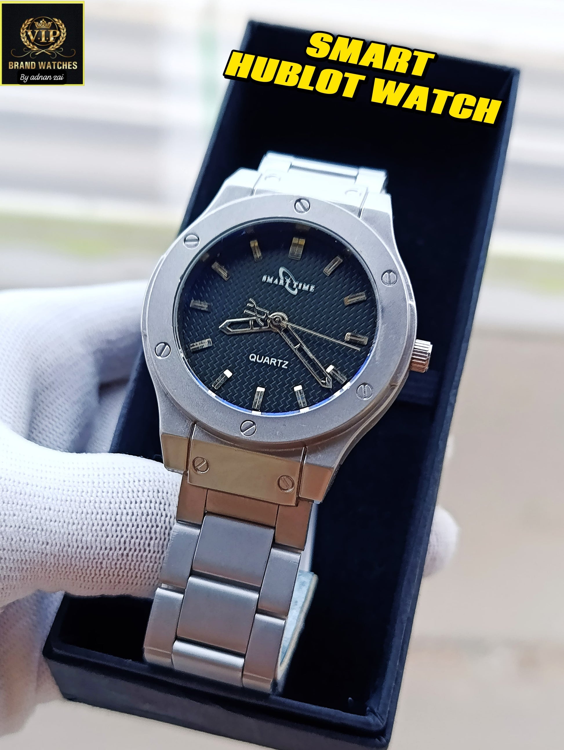 Smart Time Quartz White Dial Watch For Men