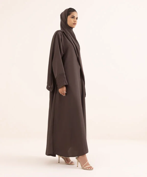 Button Through Abaya Set