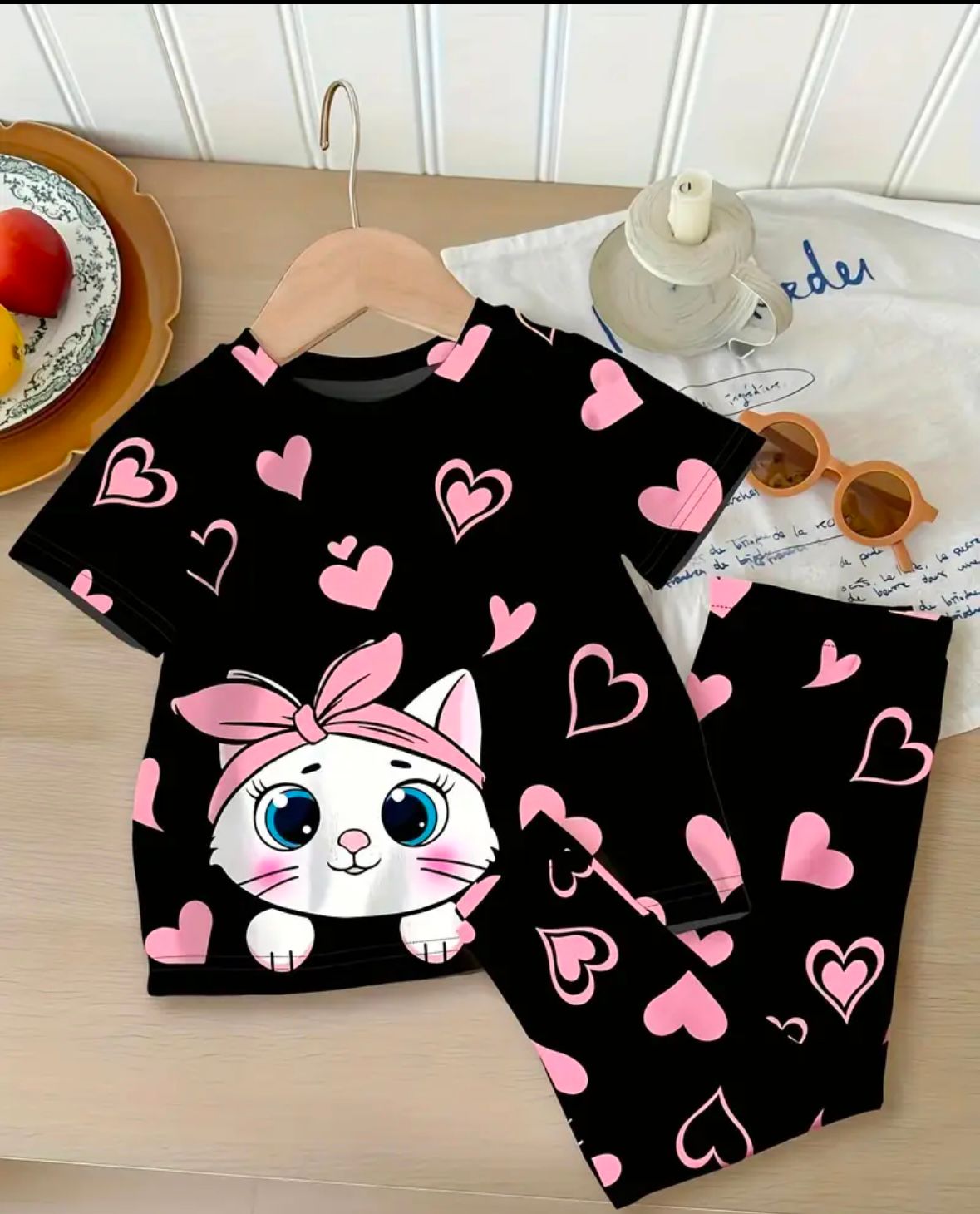 Black Katty Suit For Baby Girl