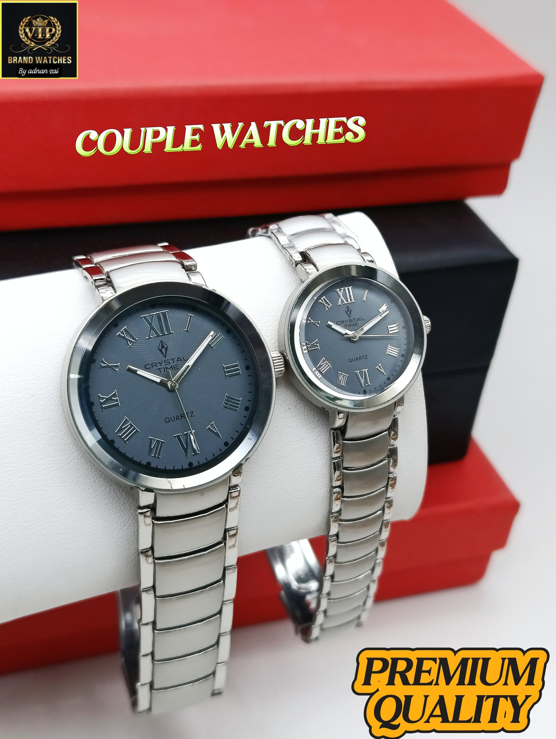 Premium Ambozing Roman Couple Watches Mercury Glass AR-05
