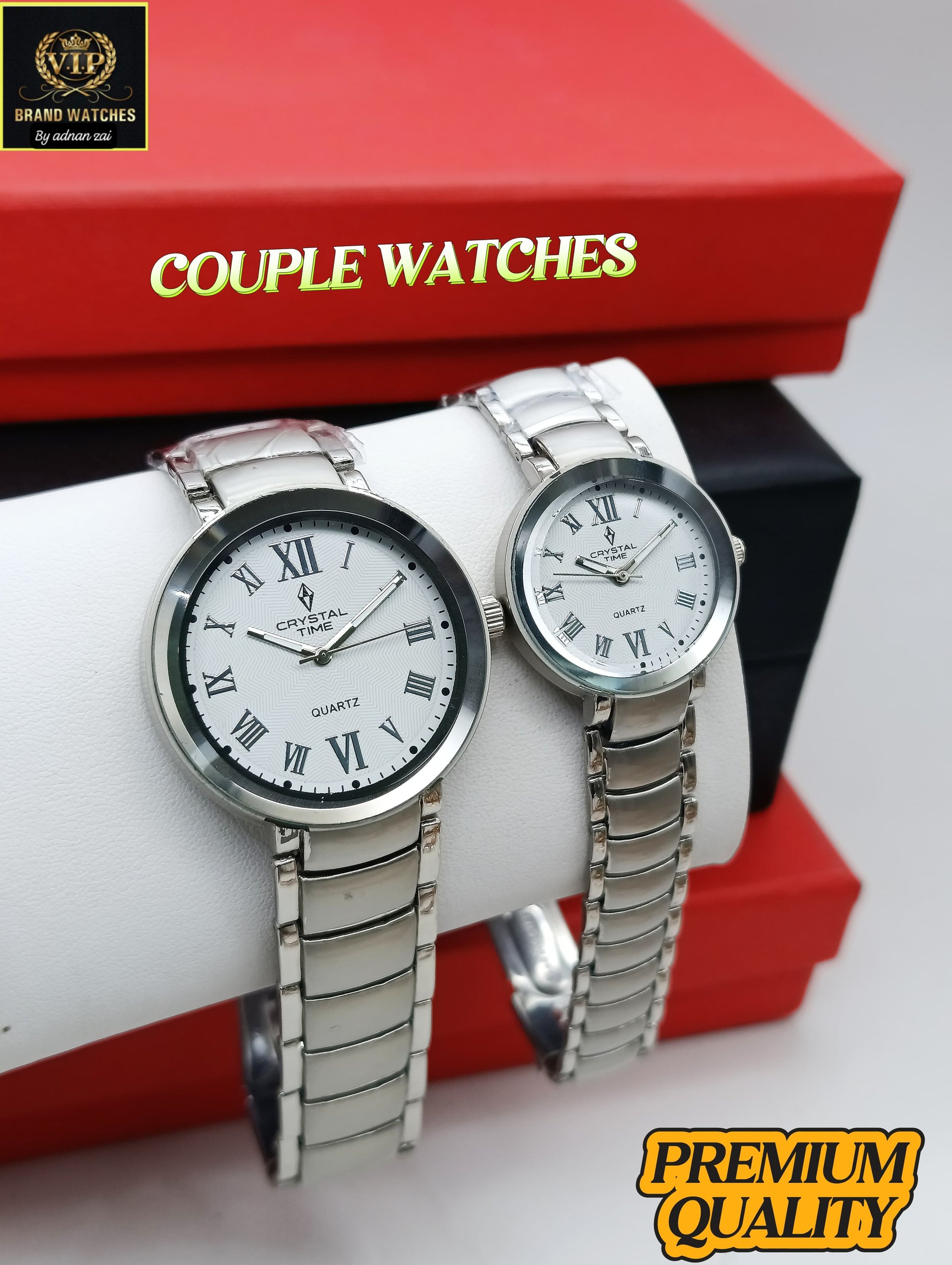 Premium Ambozing Roman Couple Watches Mercury Glass AR-06