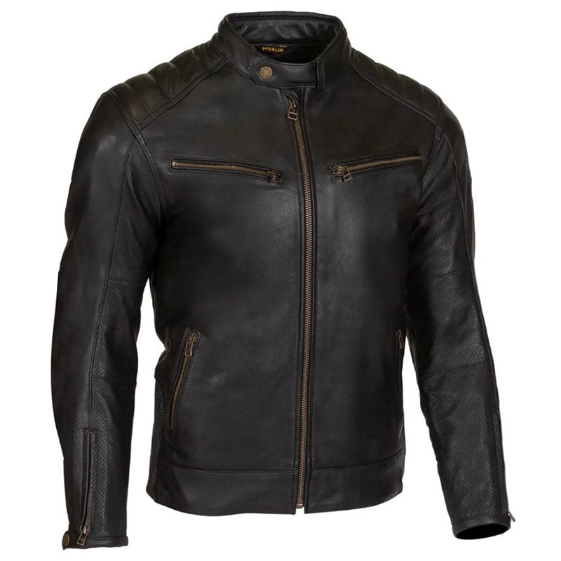 Merlin Chase II D9O Perforated Leather Jacket (Black)
