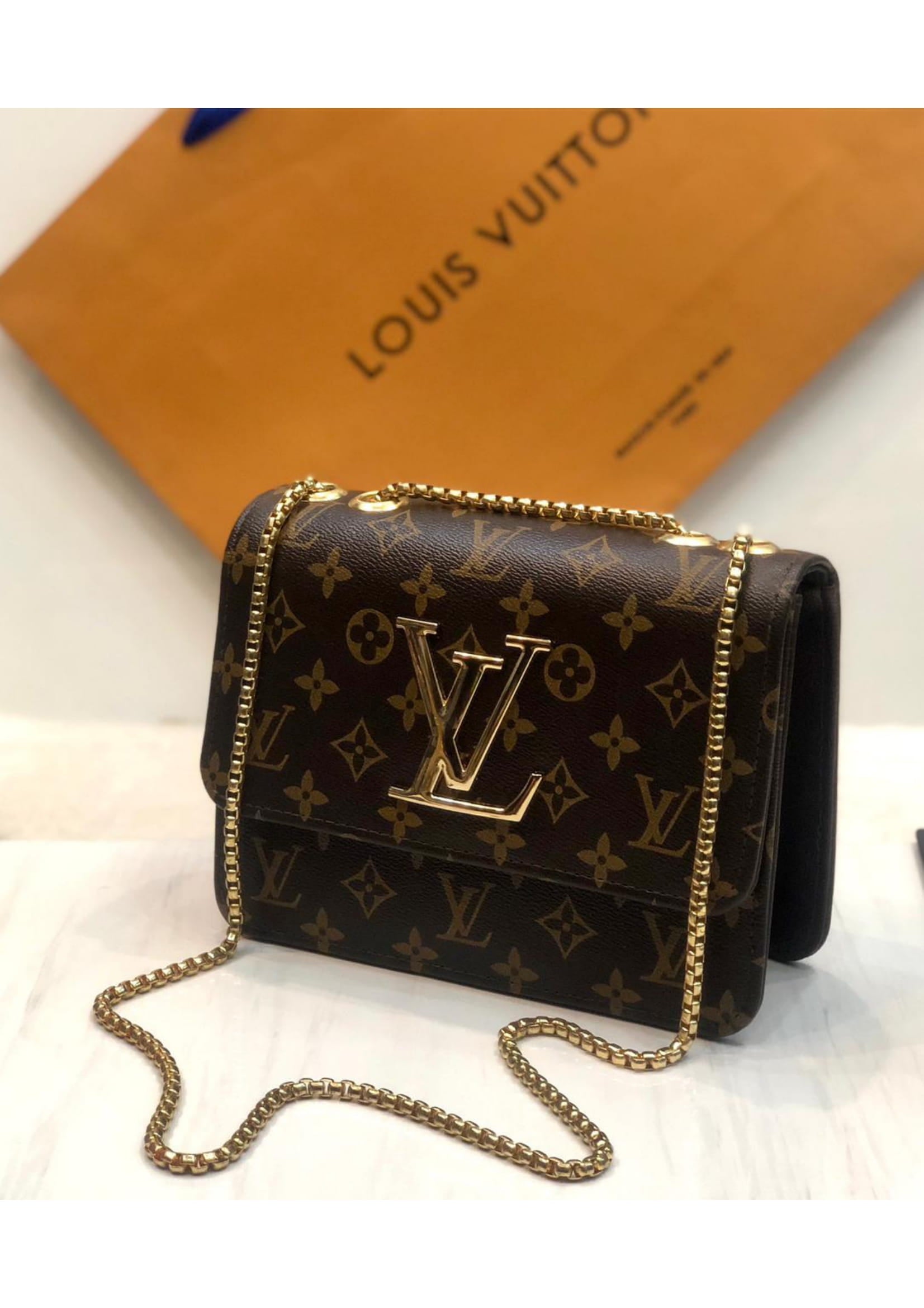 Premium LV Brown Stylish Crossbody Bag