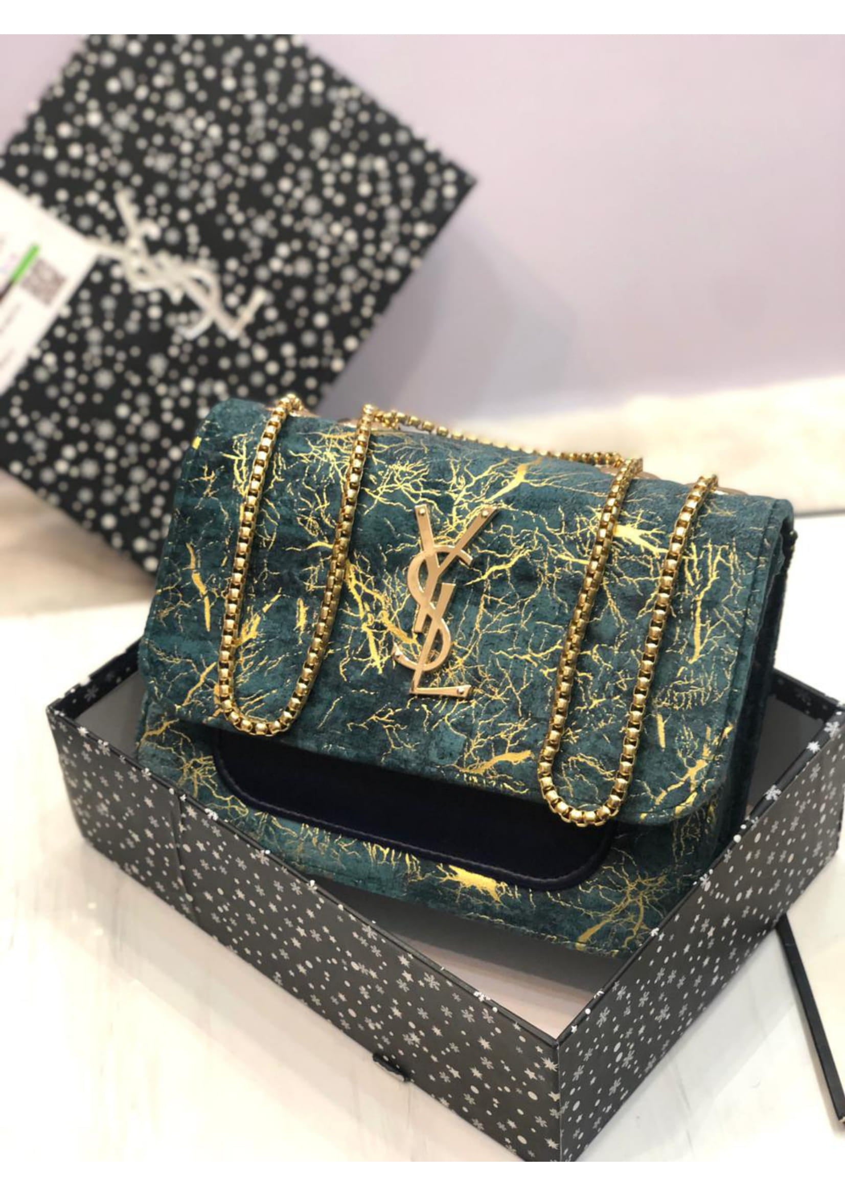 Premium LV Stylish Greenish Crossbody Bag