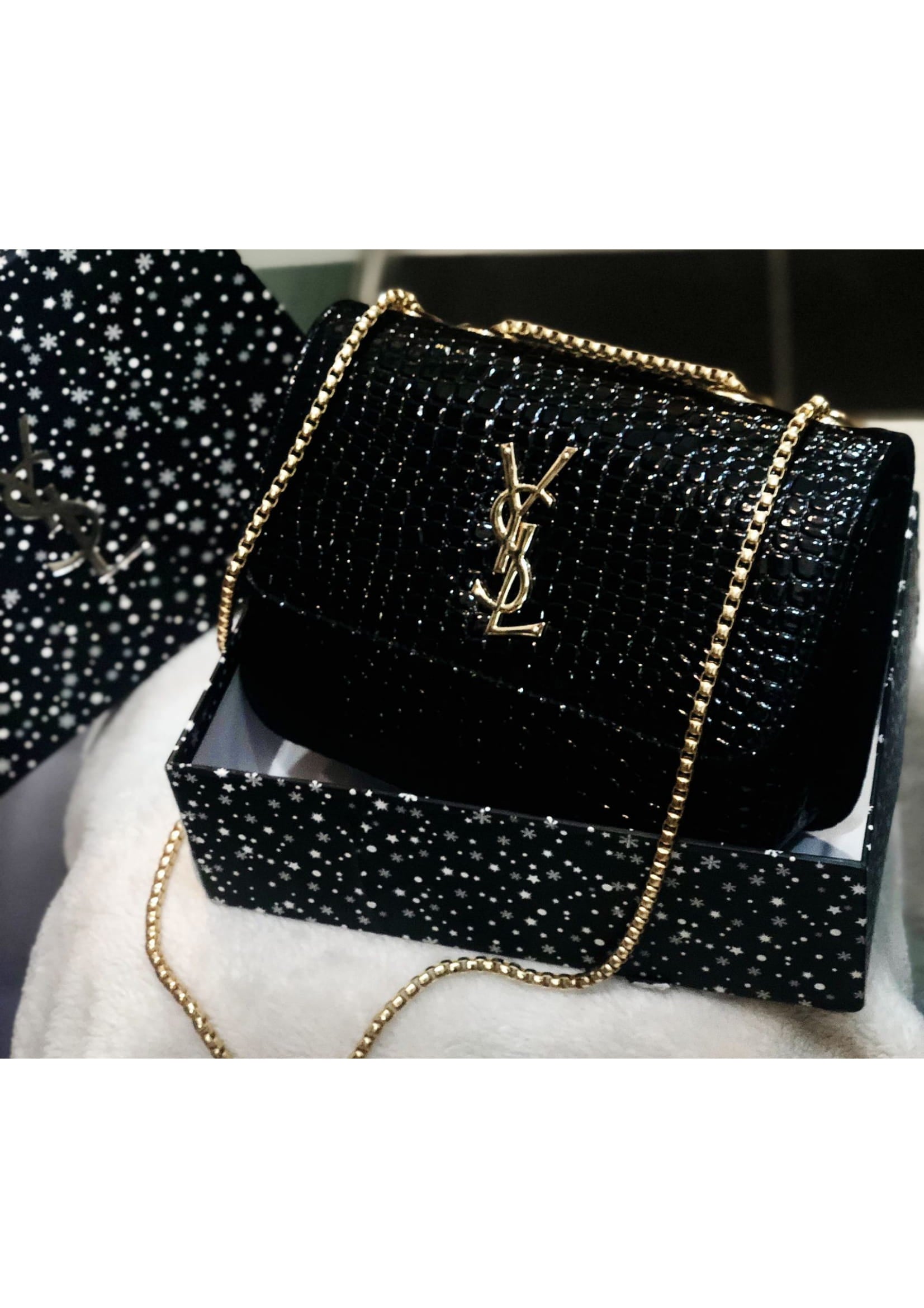 Premium YSL Stylish Black Crossbody Bag