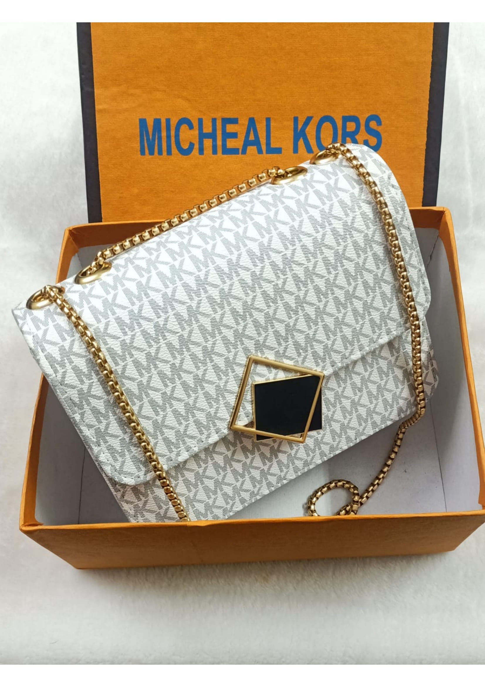Premium Micheal Kors Stylish White Crossbody Bag