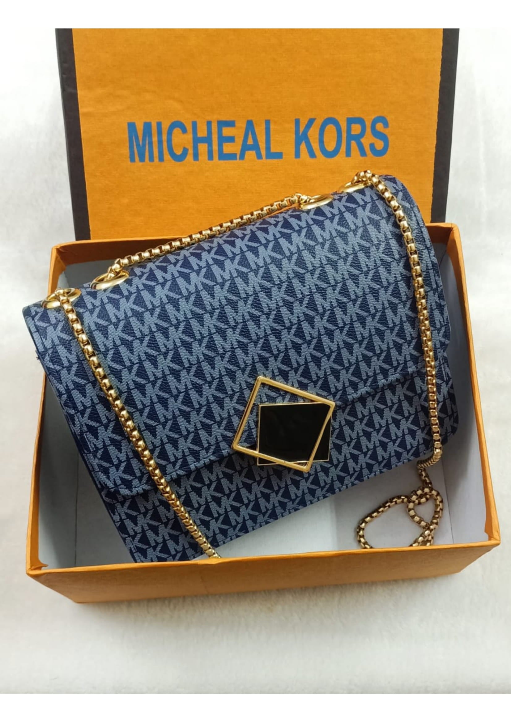 Premium Micheal Kors Stylish Blue Crossbody Bag