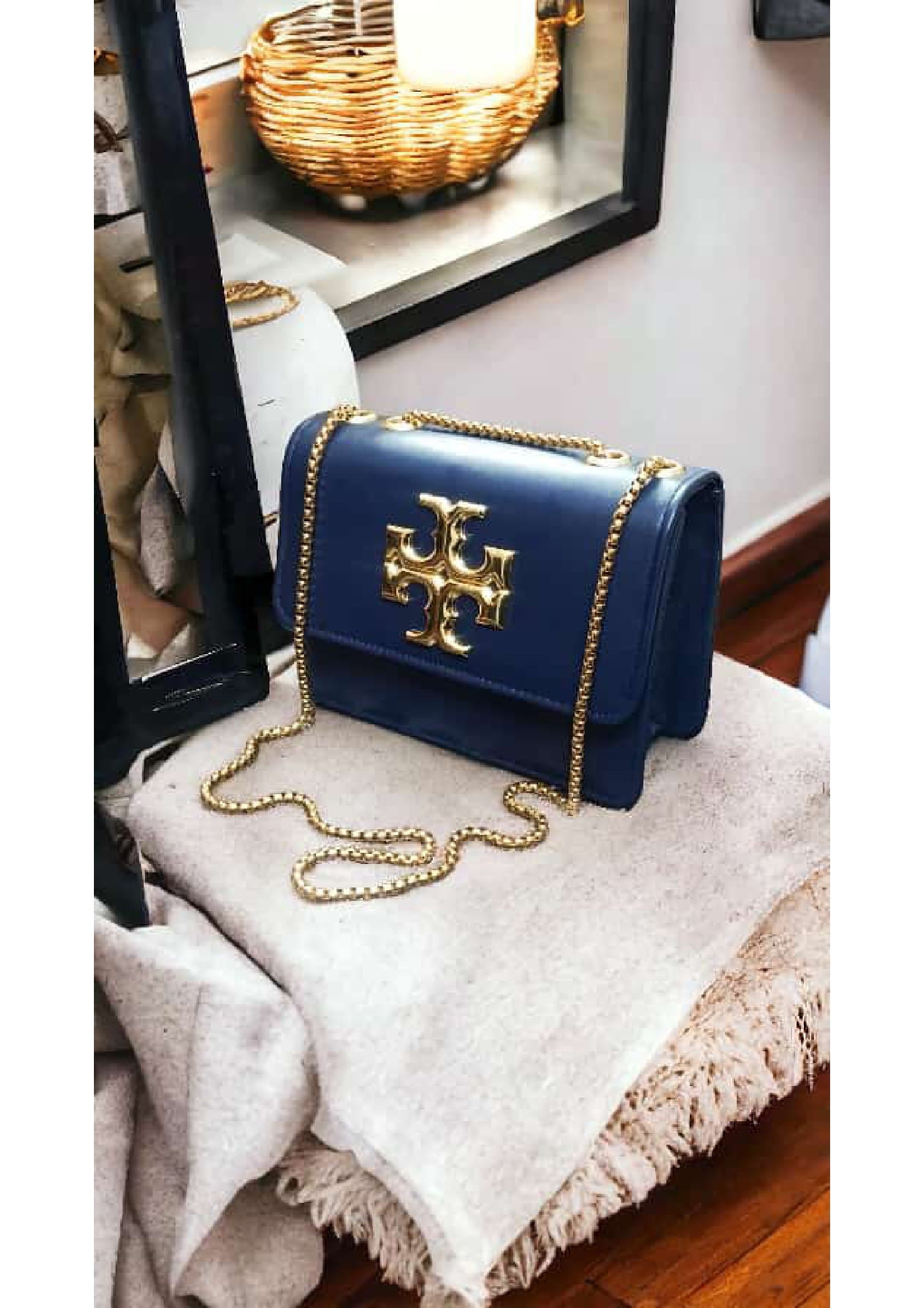 Premium TORY BURCH Stylish Blue Crossbody Bag