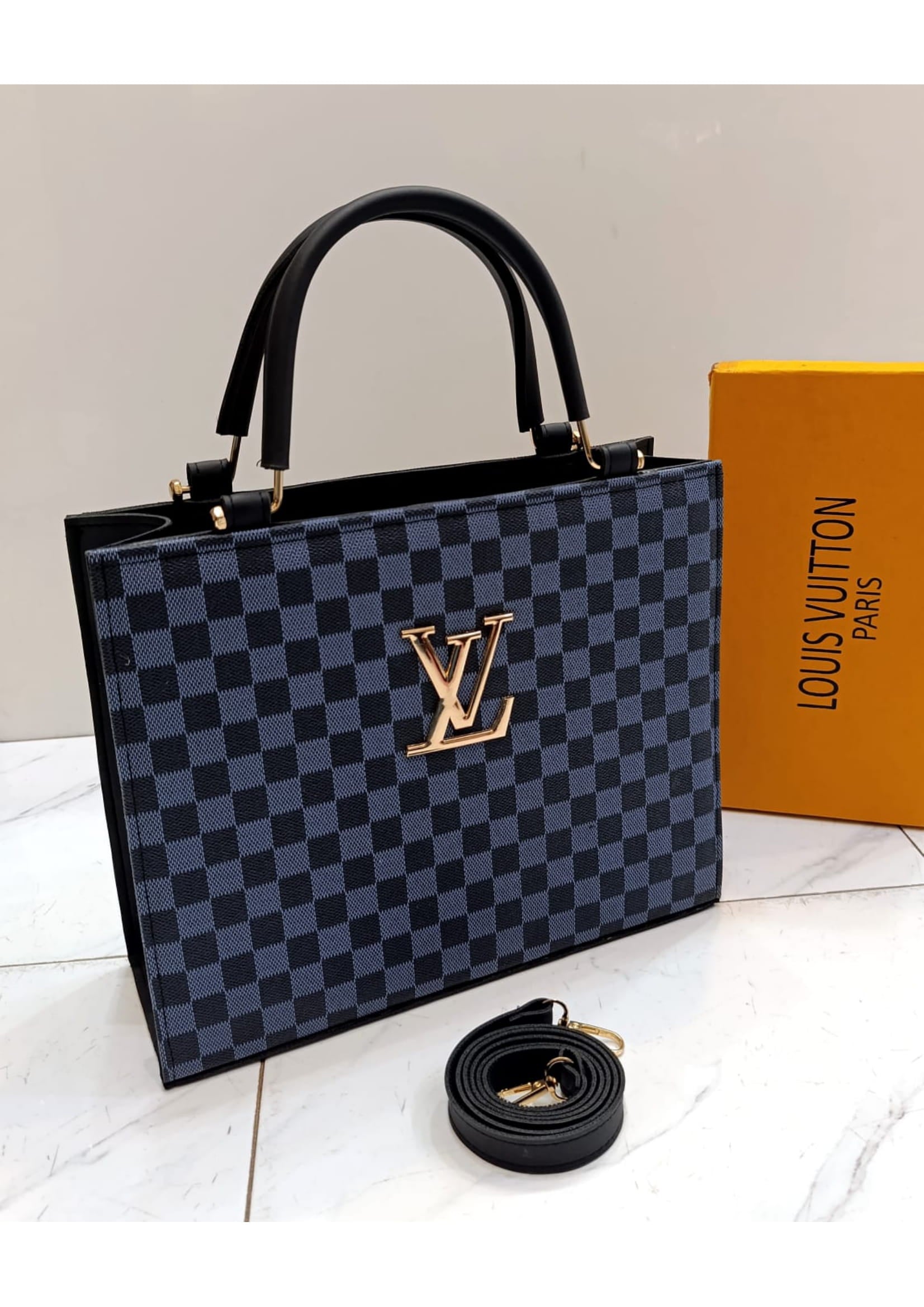 Premium LOUIS VUTTION Stylish Blue Hand Bag